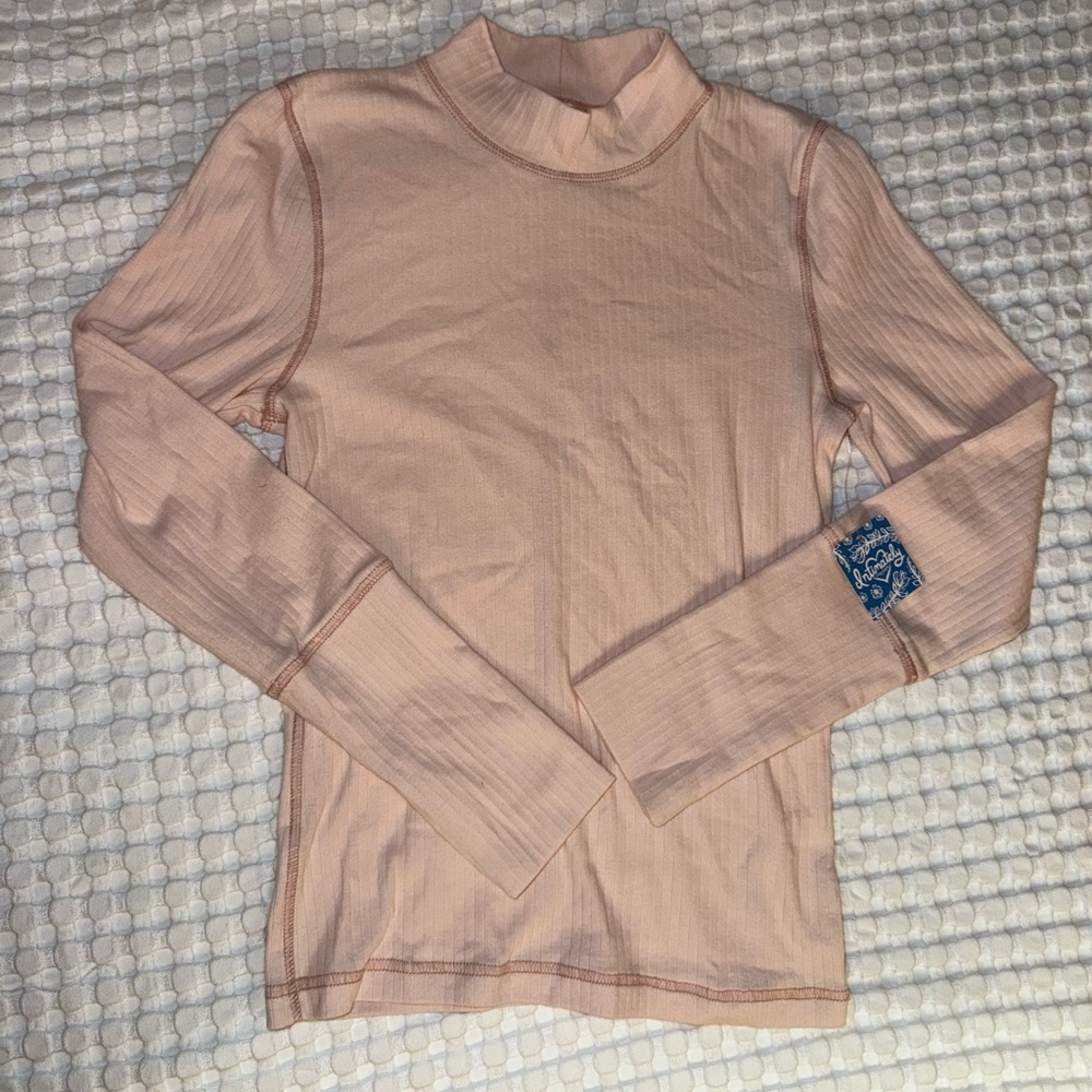 Free People Pink Long Sleeve Tee